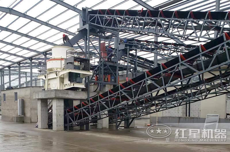 時(shí)產(chǎn)300噸花崗巖制砂生產(chǎn)線方案一 時(shí)產(chǎn)300噸花崗巖制砂生產(chǎn)線方案一