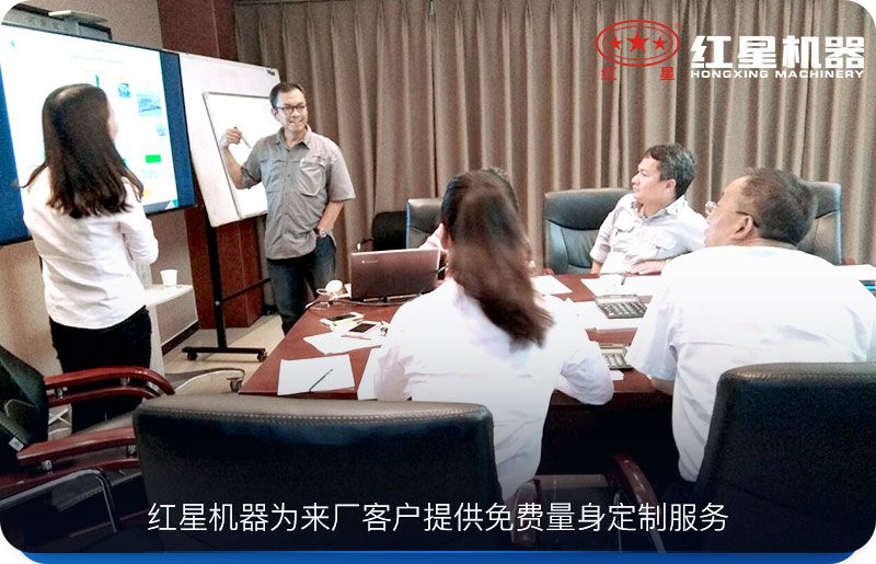 用戶到車間參觀石頭制沙設備