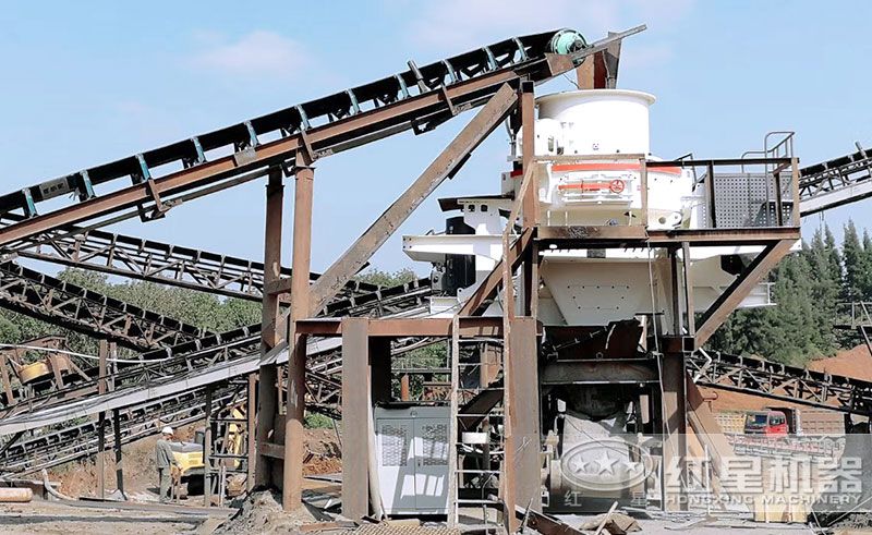 河南平頂山固定式制砂現(xiàn)場