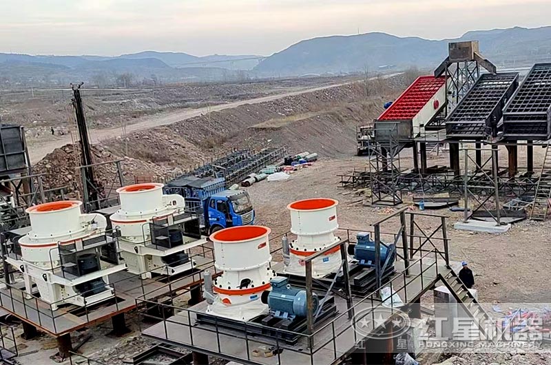 固定式制砂生產線現場 固定式制砂生產線現場