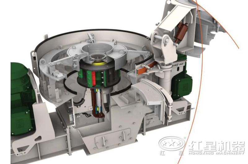 方解石制砂機內部結構