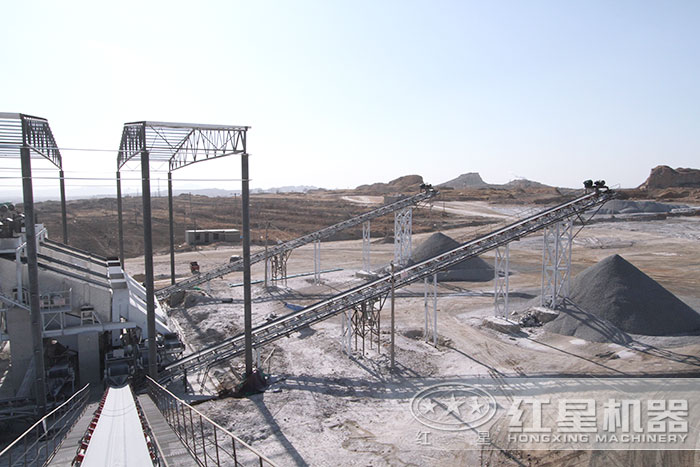 人工生產機制砂現場 人工生產機制砂現場