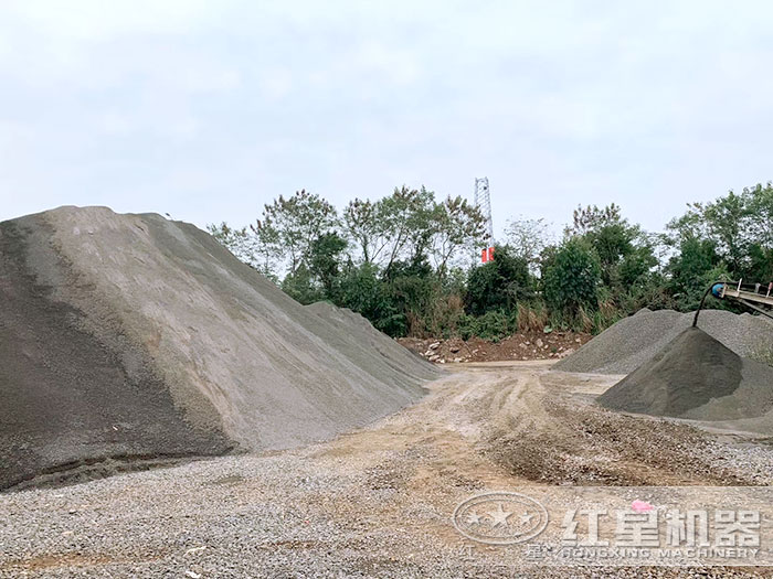 粉碎石頭打沙機加工出的成品 粉碎石頭打沙機加工出的成品