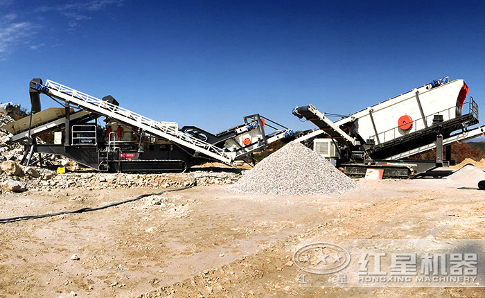 履帶顎式破碎機(jī)+履帶圓錐式破碎機(jī) 履帶顎式破碎機(jī)+履帶圓錐式破碎機(jī)