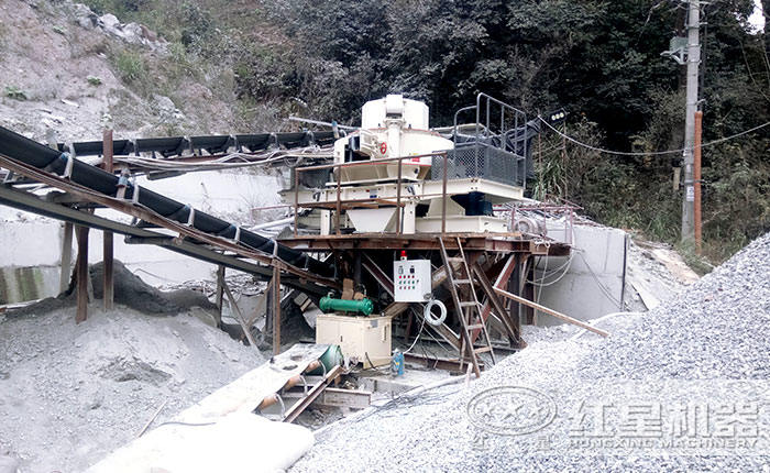 福建破碎制砂生產線現場