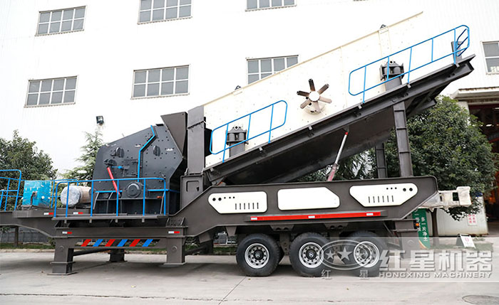 廠區擺放的建筑垃圾破碎設備 廠區擺放的建筑垃圾破碎設備