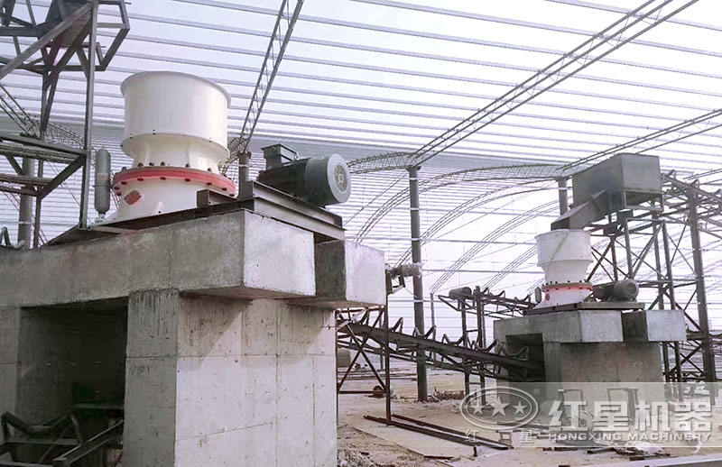 2臺單缸圓錐破組合生產