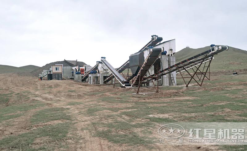 碎石子生產(chǎn)線現(xiàn)場