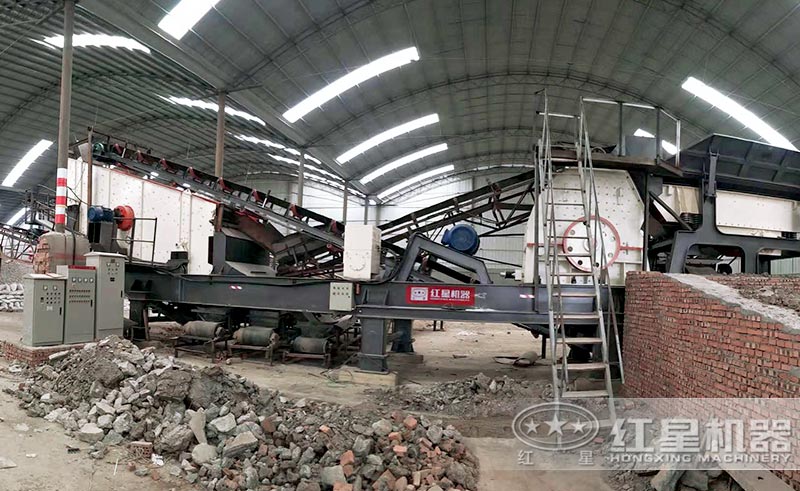 移動式人工制砂現場