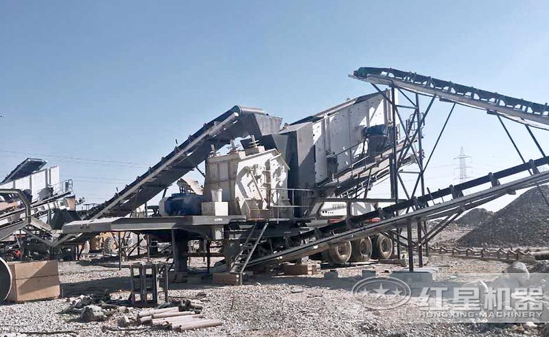 移動反擊式制砂機客戶現場 移動反擊式制砂機客戶現場