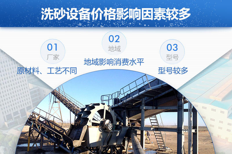 影響洗砂設備價格的因素有很多 影響洗砂設備價格的因素有很多