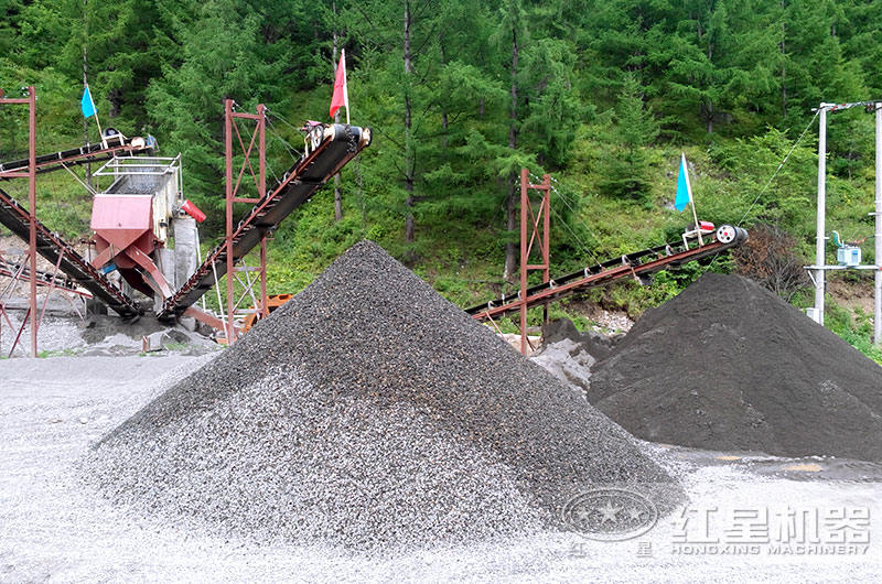 大型制砂現(xiàn)場