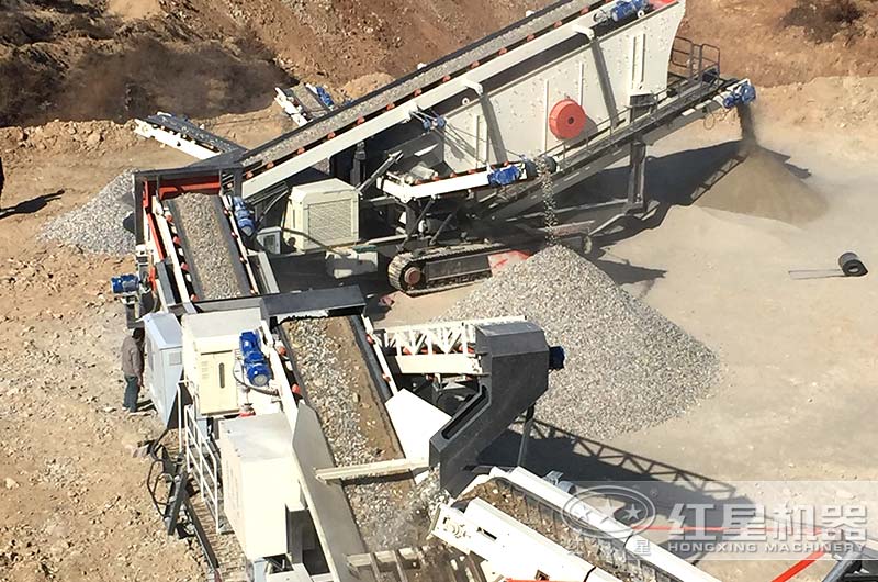 移動式花崗巖生產(chǎn)現(xiàn)場