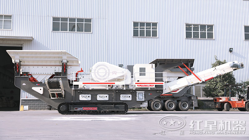 履帶移動磚渣粉碎機