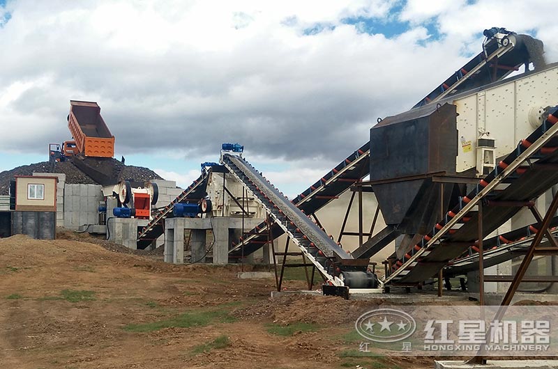 河北破碎制砂現場