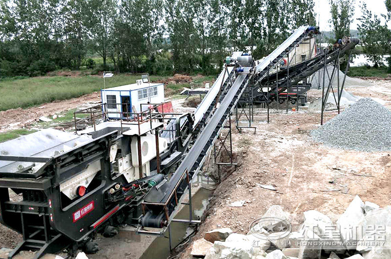 移動式破碎機現場實拍 移動式破碎機現場實拍