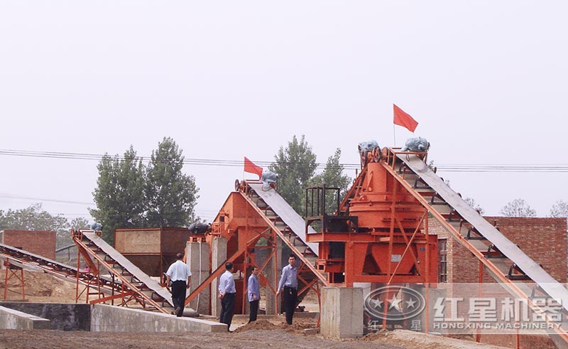 HX河石制砂機械現場 HX河石制砂機械現場