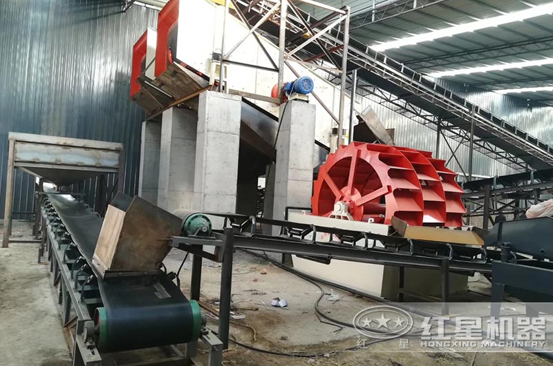 輪斗式洗砂機(jī)現(xiàn)場