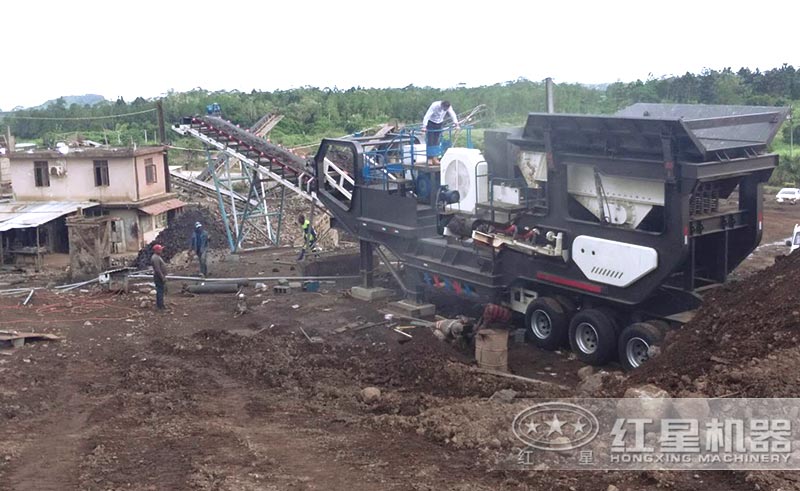 建筑垃圾處理設(shè)備—移動顎式破碎機(jī) 建筑垃圾處理設(shè)備—移動顎式破碎機(jī)