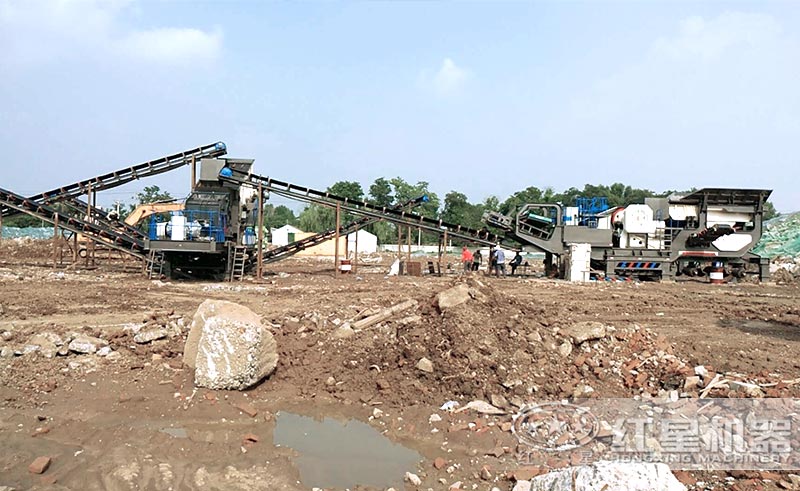 建筑垃圾處理設(shè)備—移動顎破+移動反擊破 建筑垃圾處理設(shè)備—移動顎破+移動反擊破