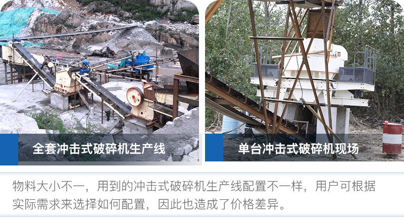 沖擊式破碎機設備配置影響其價格 沖擊式破碎機設備配置影響其價格