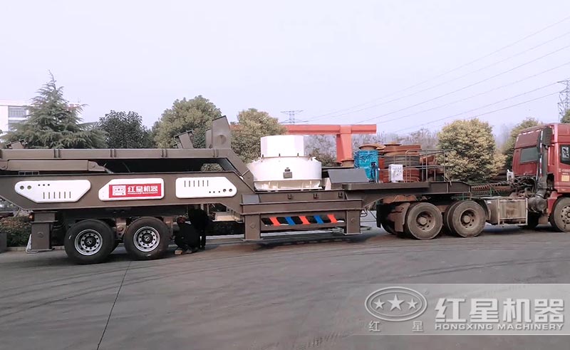 移動(dòng)式新型制砂機(jī)械適應(yīng)性強(qiáng)，可在惡劣環(huán)境中正常工作