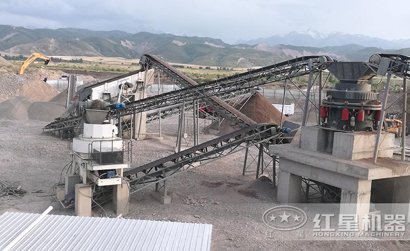 新型制砂機(jī)械客戶現(xiàn)場(chǎng)