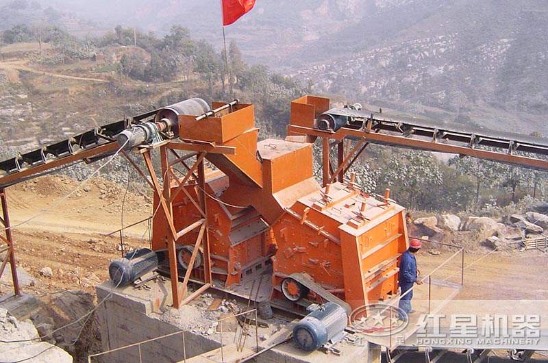 石灰石反擊破生產現場 石灰石反擊破生產現場