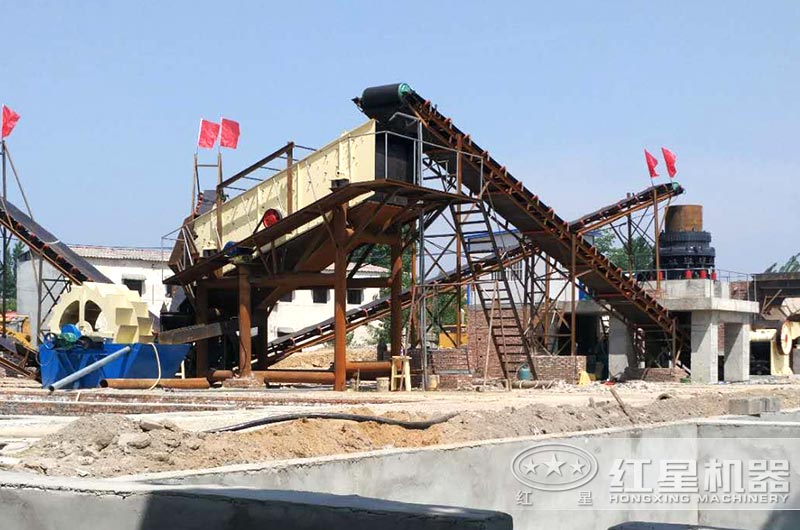 時產500噸制砂洗砂現場 時產500噸制砂洗砂現場