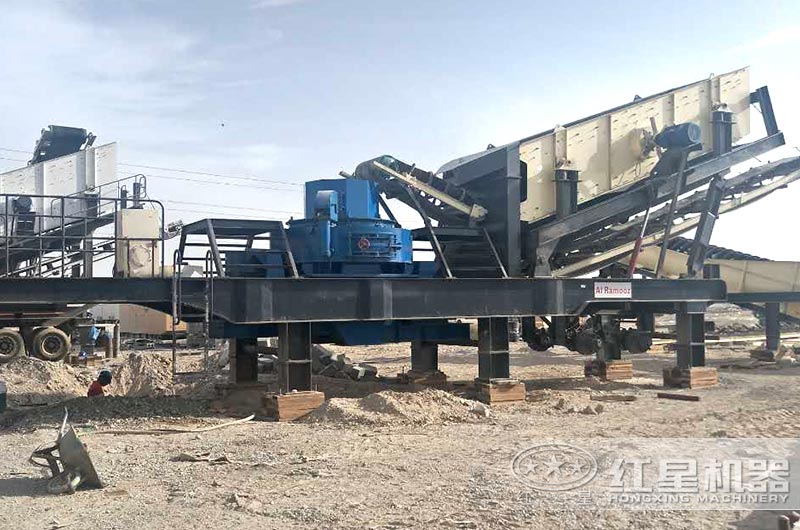 汽車型移動制砂機生產現場 汽車型移動制砂機生產現場