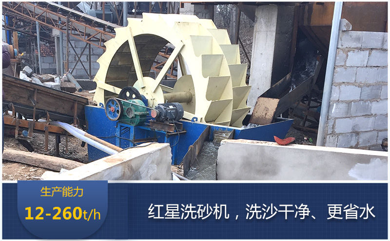 輪斗洗砂機現場 輪斗洗砂機現場