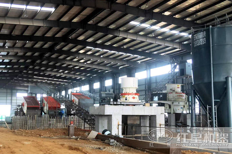 閉路破碎生產線，破碎篩分現場