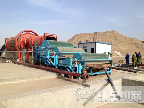 磁選機現場 磁選機現場