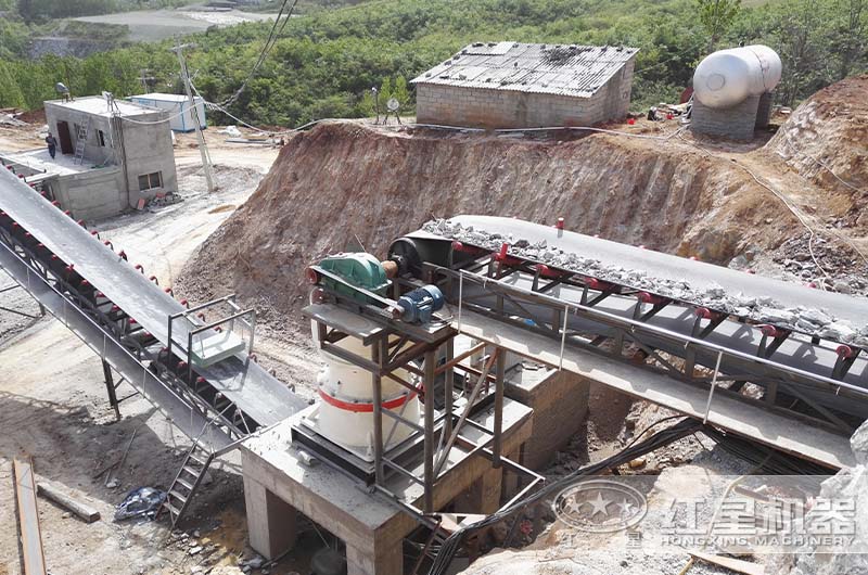 圓錐破碎機作業現場 圓錐破碎機作業現場