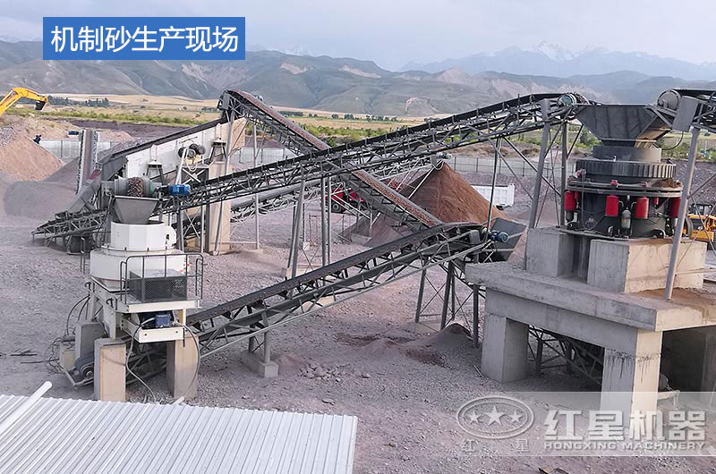 機制砂生產(chǎn)現(xiàn)場 機制砂生產(chǎn)現(xiàn)場