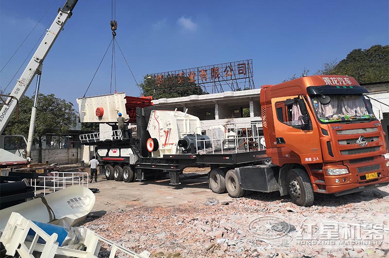 建筑垃圾破碎機(jī)現(xiàn)場 建筑垃圾破碎機(jī)現(xiàn)場