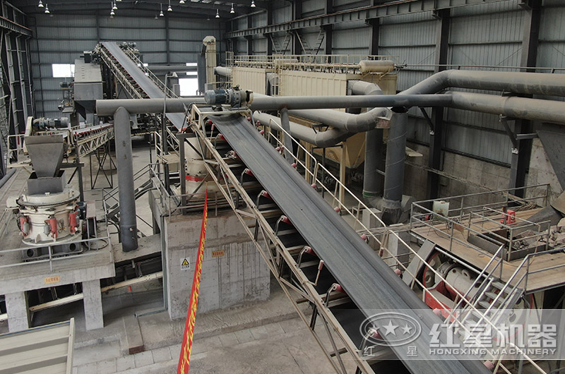 湖北時(shí)產(chǎn)600噸石頭破碎生產(chǎn)線