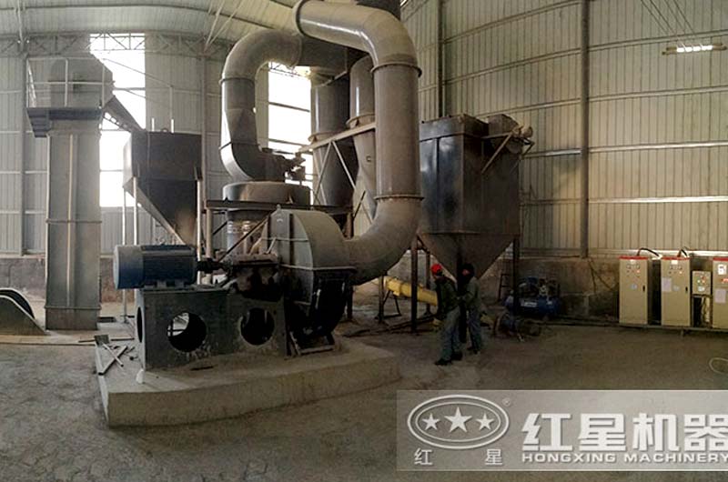 大理石加工成粉設備現場