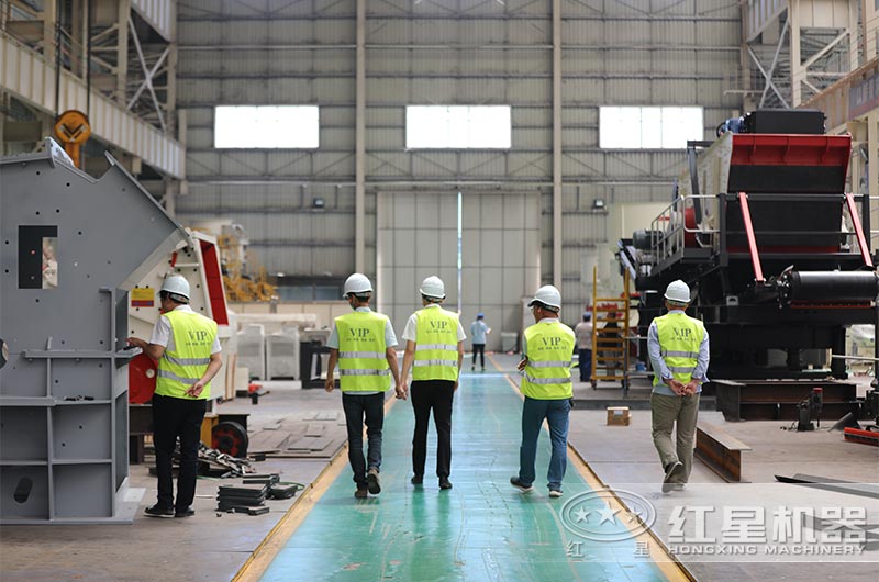 客戶參觀紅星機器設備生產車間 客戶參觀紅星機器設備生產車間