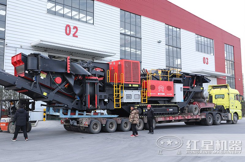 節能型移動破碎站發貨 節能型移動破碎站發貨