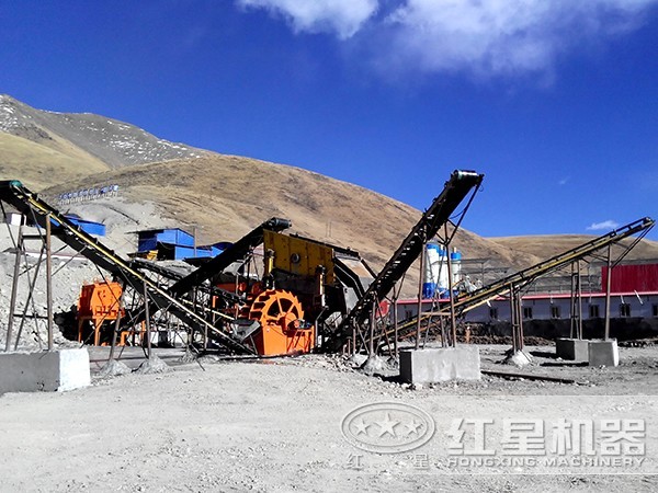 新型節能洗砂機現場實例