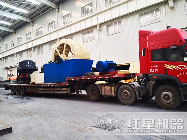 洗砂機發貨現場