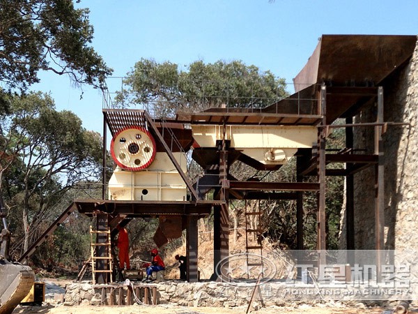 時產3300-500噸花崗巖處理現場 時產3300-500噸花崗巖處理現場