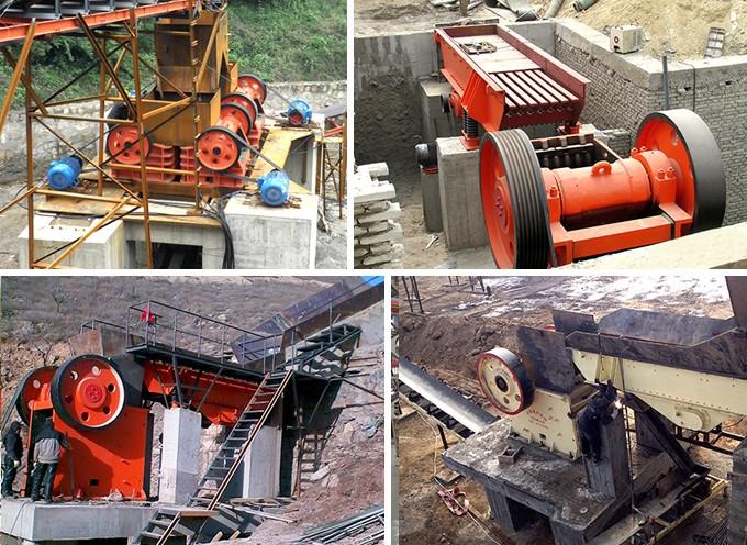 鄂式破碎設備客戶現場圖 鄂式破碎設備客戶現場圖