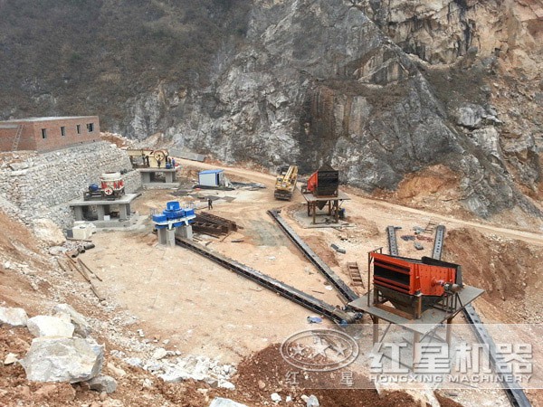 人工砂石加工現場 人工砂石加工現場