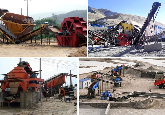 洗砂機現場作業圖 洗砂機現場作業圖