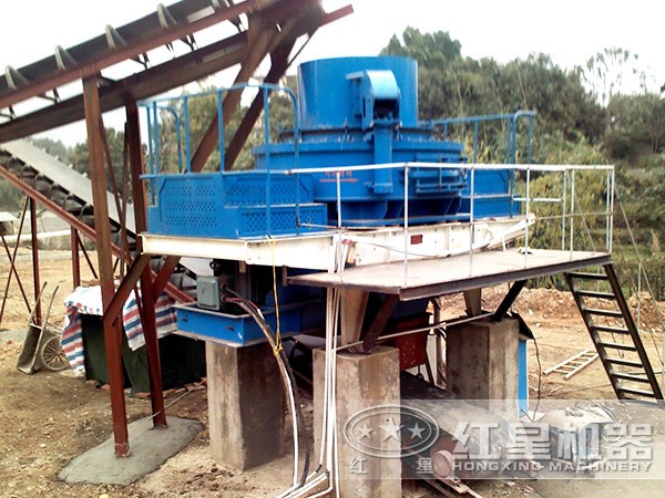 石屑TK8618制砂機(jī)現(xiàn)場作業(yè)圖