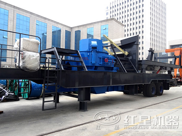 時(shí)產(chǎn)120噸HX3S1848T71車載打沙機(jī)