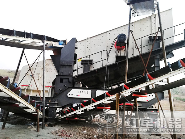 反擊式碎石機現場作業圖 反擊式碎石機現場作業圖