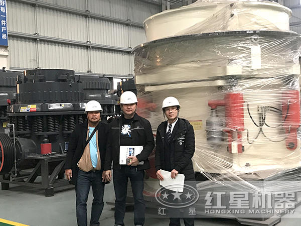 1000t/hHXGYS全液壓圓錐破碎機客戶車間參觀 1000t/hHXGYS全液壓圓錐破碎機客戶車間參觀